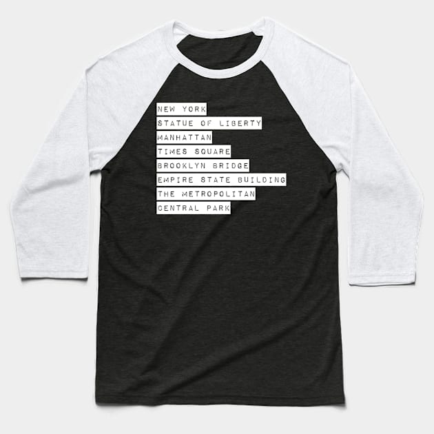 New York Baseball T-Shirt by WordFandom